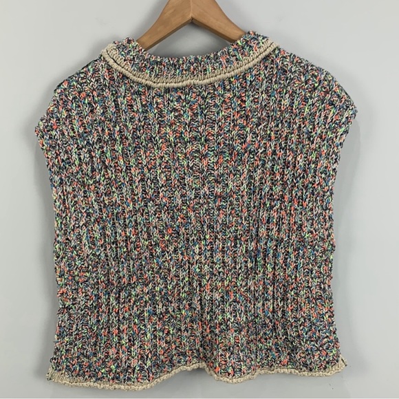 NWOT Free People Desert Rainbow Knit Sweater Vest - Picture 2 of 3